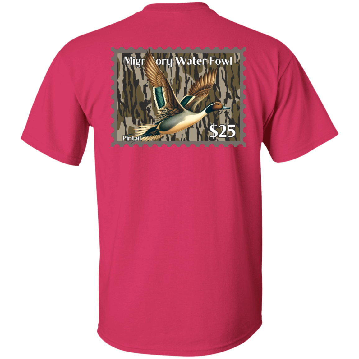 Pintail Migratory Waterfowl Duck Stamp Bottom Land Short Sleeve