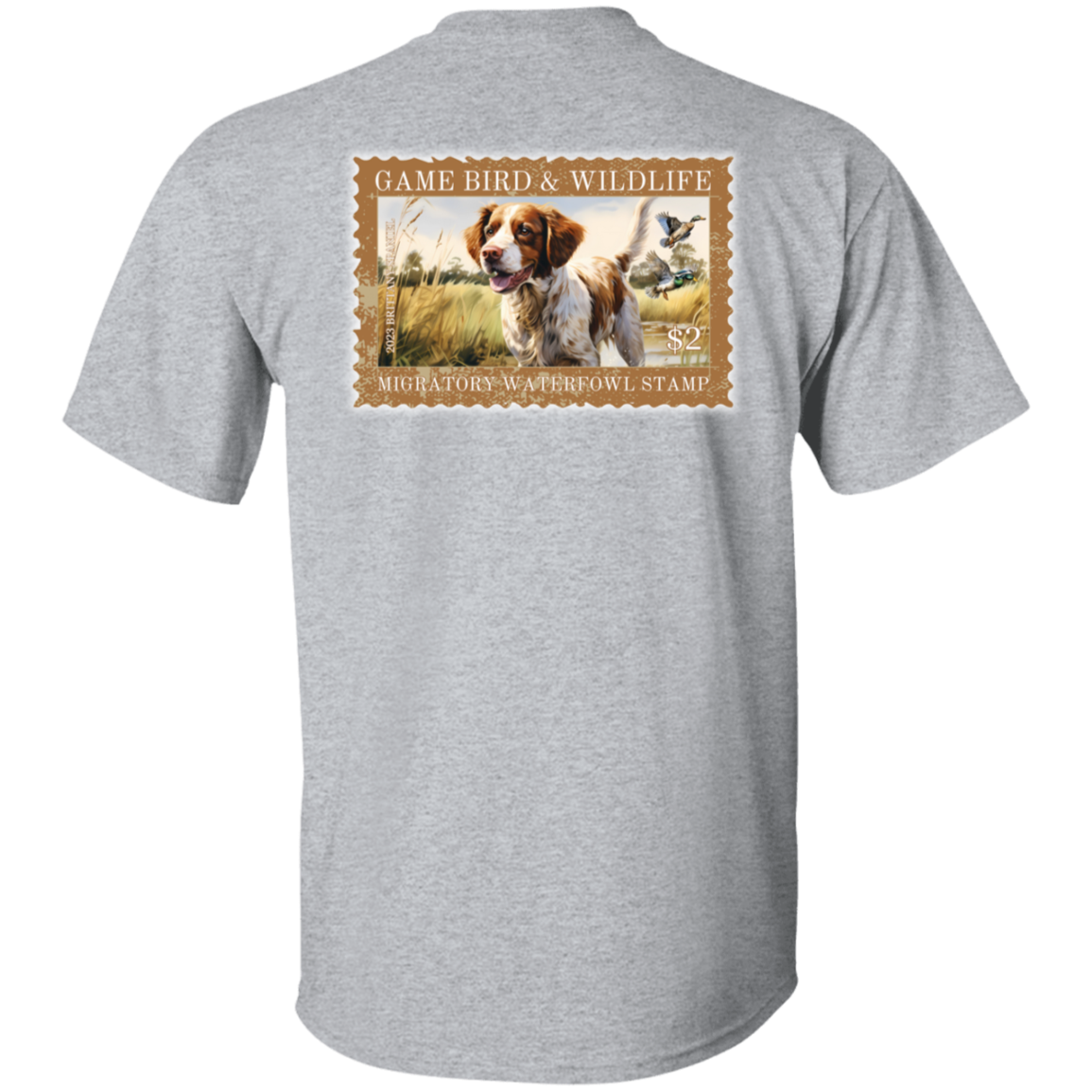Brittany Spaniel Migratory Waterfowl Stamp Collection Short Sleeve