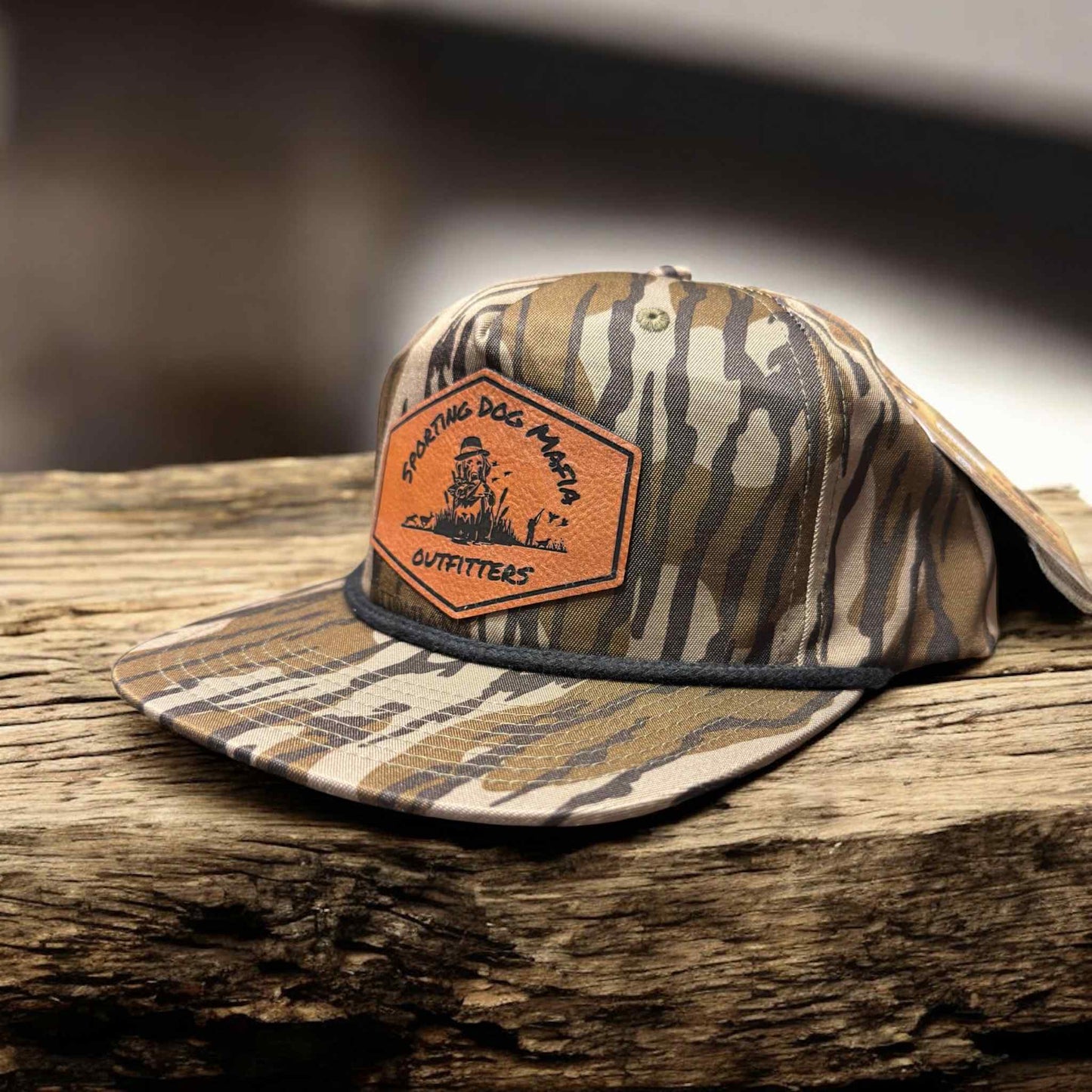 Sporting Dog Mafia Outfitters Richardson 256P Rope Hat Bottomland Diamond Shape Patch