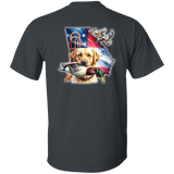 GEORGIA YELLOW LABRADOR RETRIEVER SHORT SLEEVE T-SHIRT