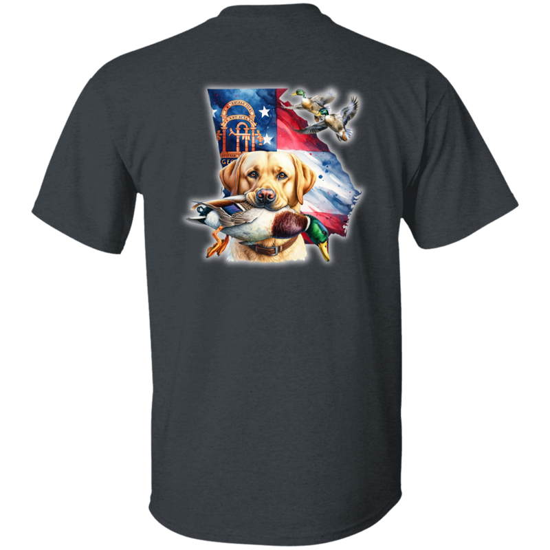 GEORGIA YELLOW LABRADOR RETRIEVER SHORT SLEEVE T-SHIRT