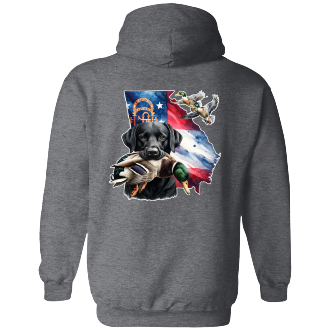 Georgia Black Labrador Hoodie