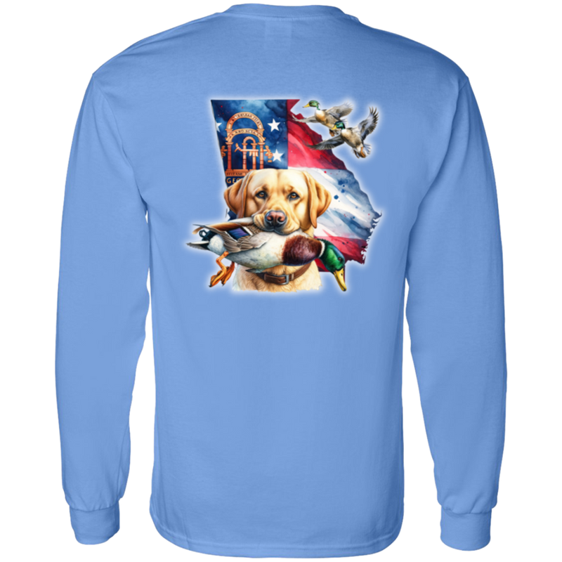 GEORGIA YELLOW LABRADOR RETRIEVER LONG SLEEVE T-SHIRT