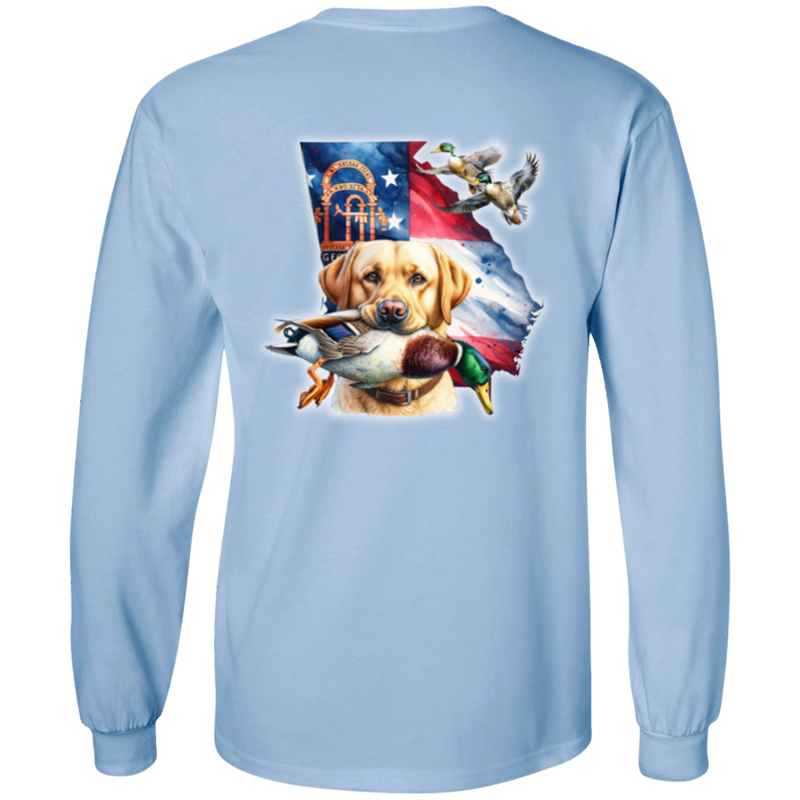 GEORGIA YELLOW LABRADOR RETRIEVER LONG SLEEVE T-SHIRT