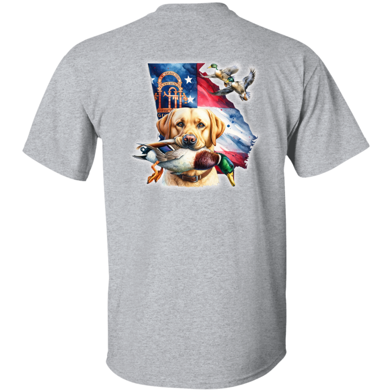 GEORGIA YELLOW LABRADOR RETRIEVER SHORT SLEEVE T-SHIRT