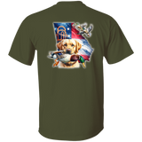 GEORGIA YELLOW LABRADOR RETRIEVER SHORT SLEEVE T-SHIRT