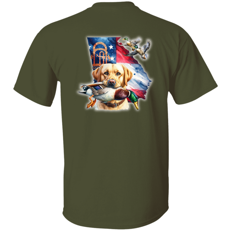 GEORGIA YELLOW LABRADOR RETRIEVER SHORT SLEEVE T-SHIRT