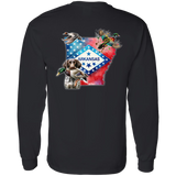 Arkansas State with German Shorthair Pointer Long  Sleeve