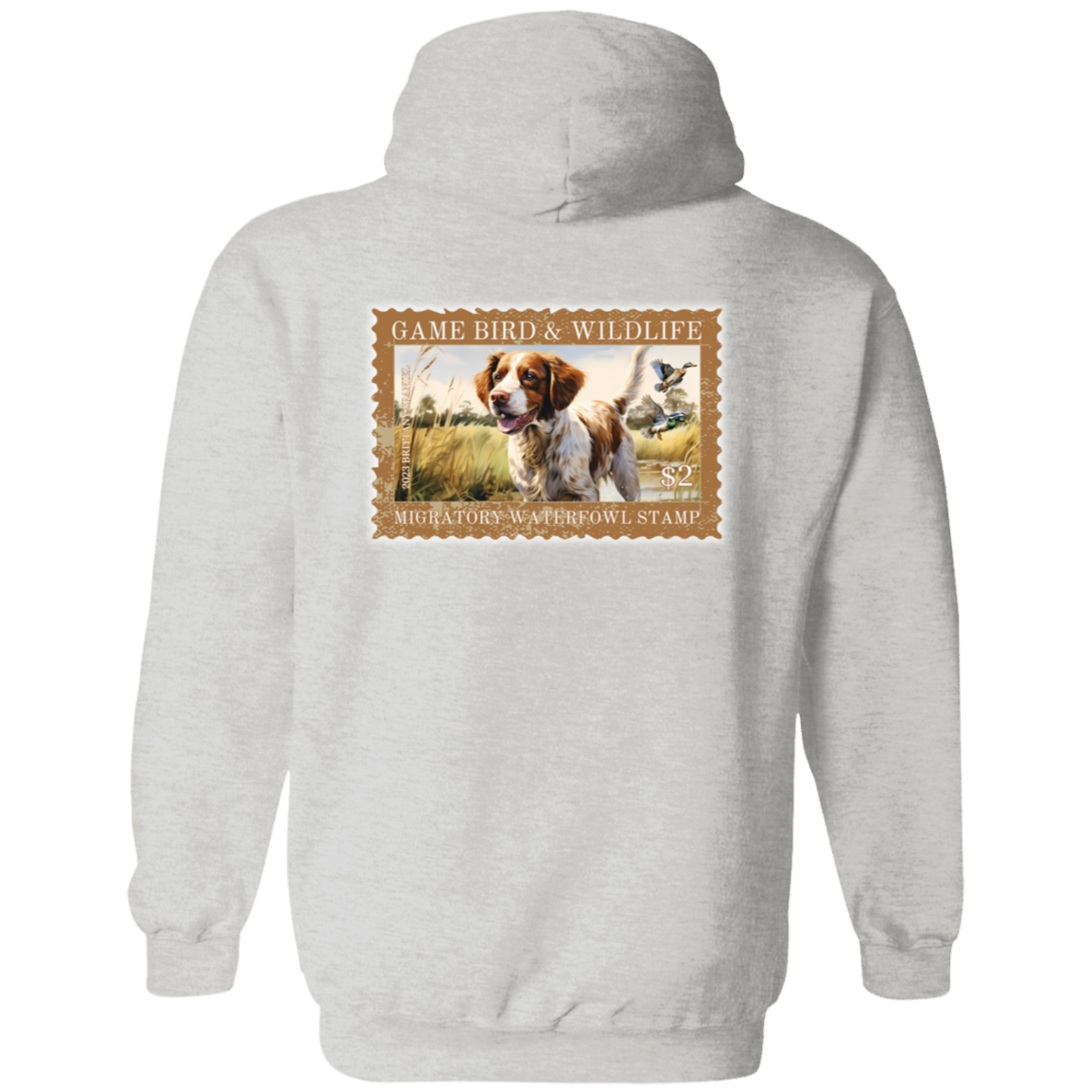 Brittany Spaniel Migratory Waterfowl Stamp Collection Hoodie