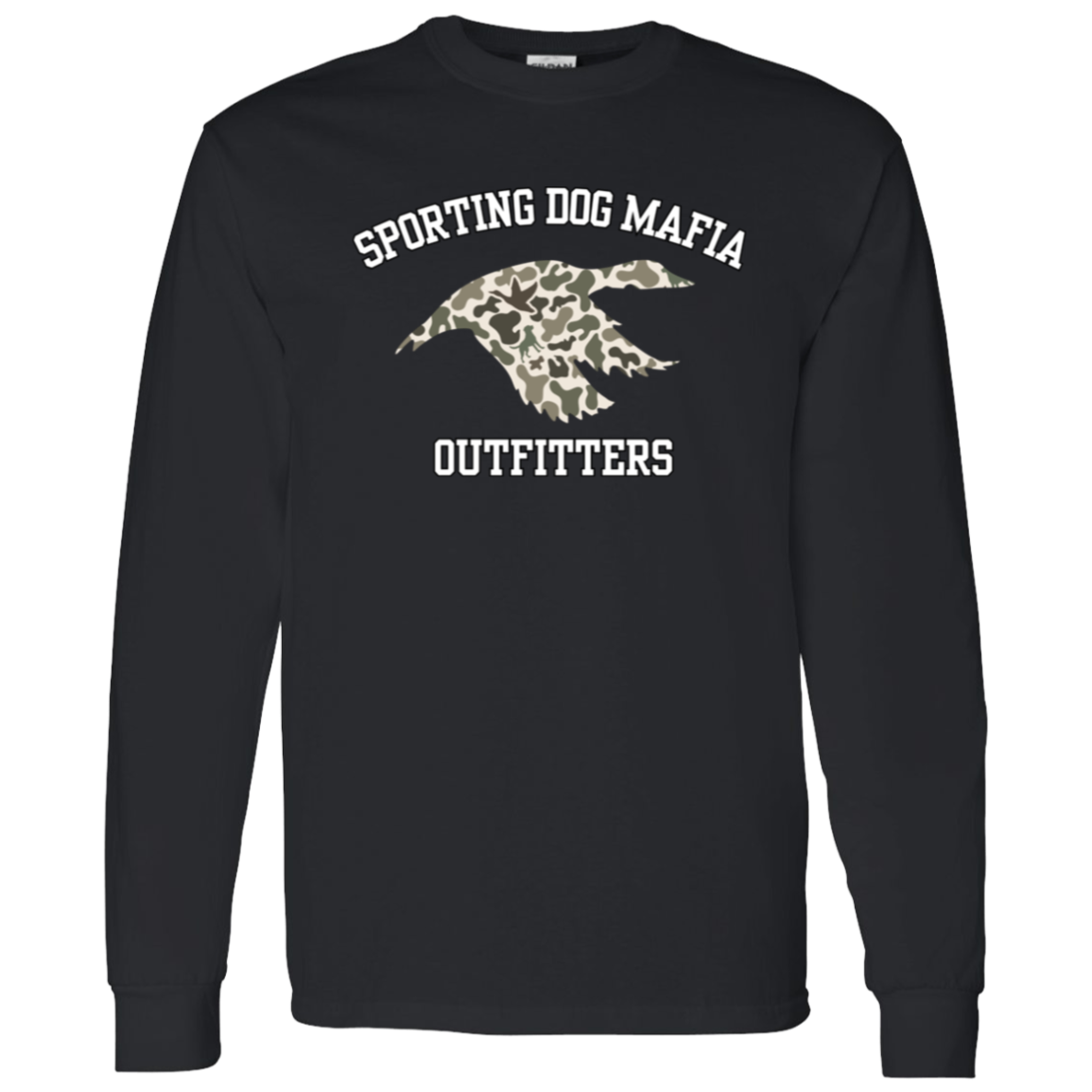 Sporting Dog Mafia Outfitters with Camo Duck Long Sleeve