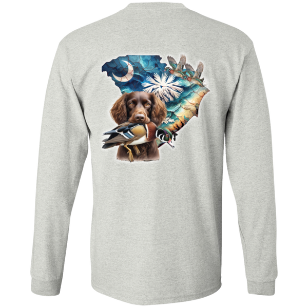 South Carolina Boykin Spaniel with Wood Duck Long Sleeve