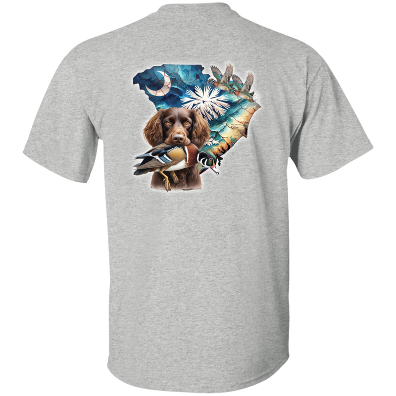 South Carolina Boykin Spaniel with Wood Duck Short Sleeve