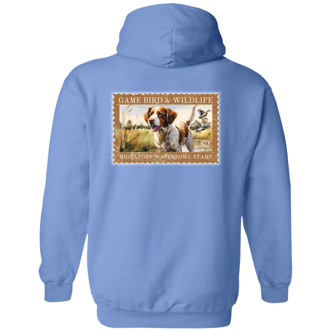 Brittany Spaniel Migratory Waterfowl Stamp Collection Hoodie