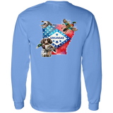 Arkansas State with German Shorthair Pointer Long  Sleeve