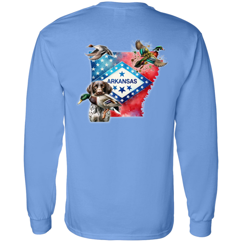 Arkansas State with German Shorthair Pointer Long  Sleeve