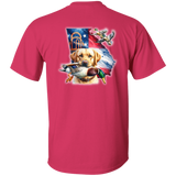 GEORGIA YELLOW LABRADOR RETRIEVER SHORT SLEEVE T-SHIRT