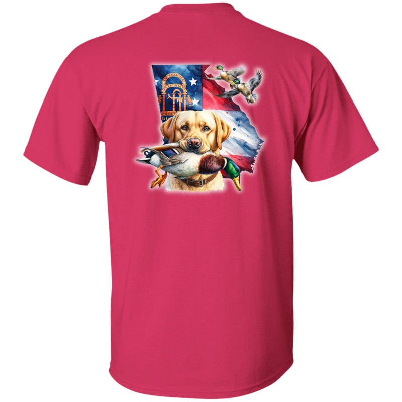 GEORGIA YELLOW LABRADOR RETRIEVER SHORT SLEEVE T-SHIRT