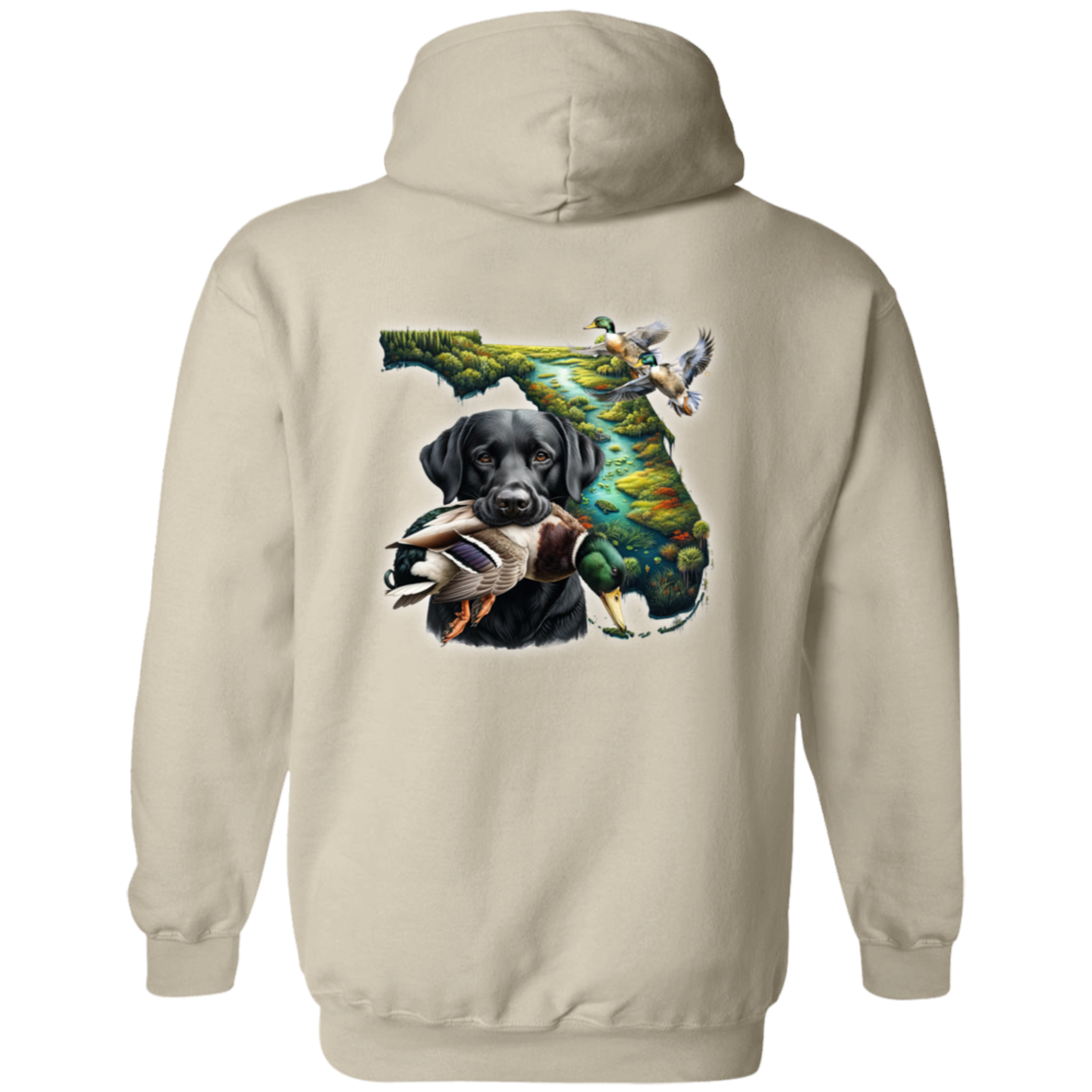 Florida Black Labrador Hoodie