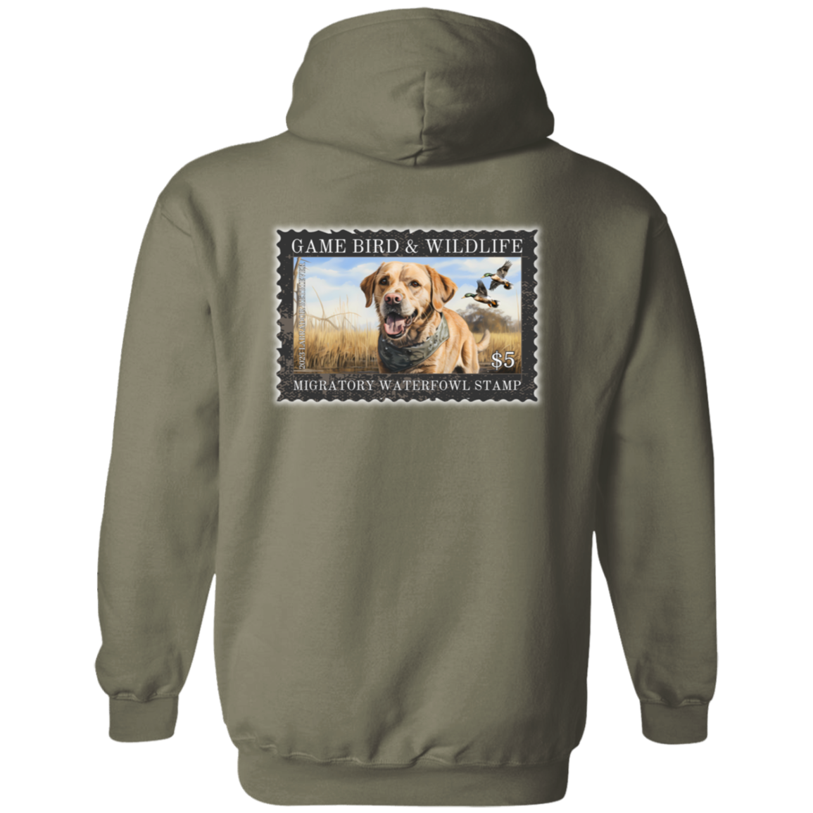 Labrador Retriever Mallard Duck Migratory Waterfowl Stamp Hoodie