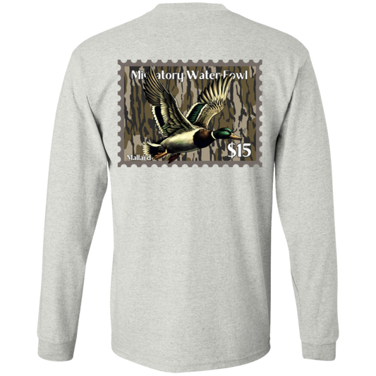 Mallard Migratory Waterfowl Duck Stamp Bottom Land Long Sleeve