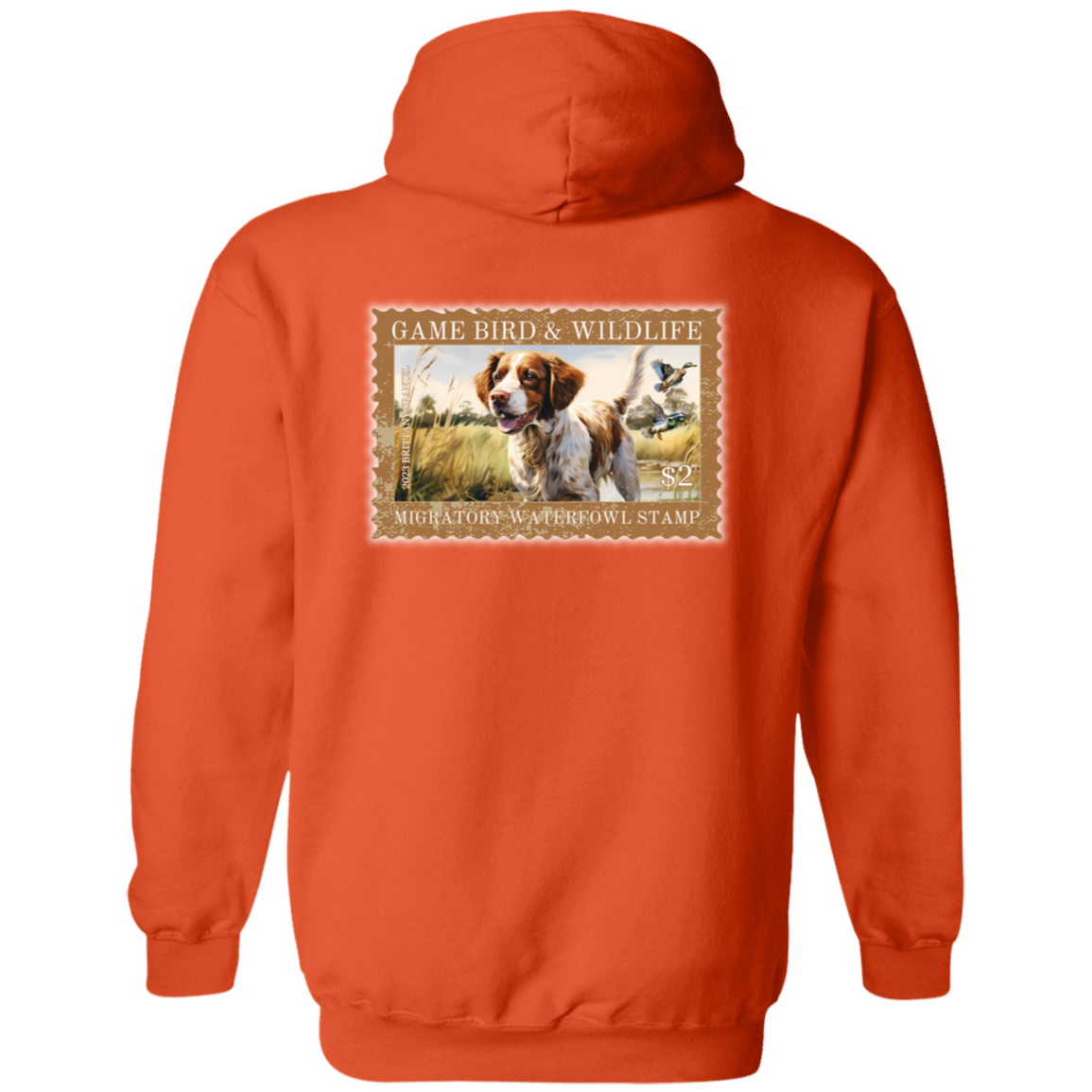 Brittany Spaniel Migratory Waterfowl Stamp Collection Hoodie