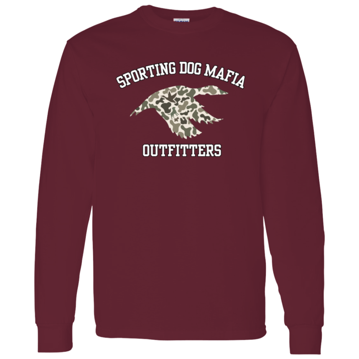 Sporting Dog Mafia Outfitters with Camo Duck Long Sleeve