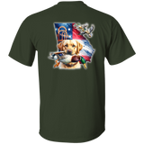 GEORGIA YELLOW LABRADOR RETRIEVER SHORT SLEEVE T-SHIRT