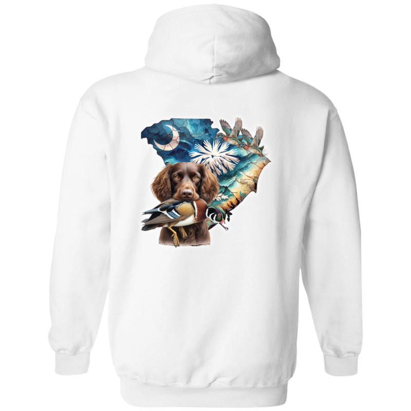 South Carolina Boykin Spaniel with Wood Duck Hoodie