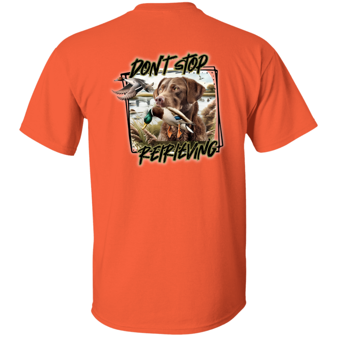 Chesapeake Bay Retriever Don't Stop Retrieving Short Sleeve