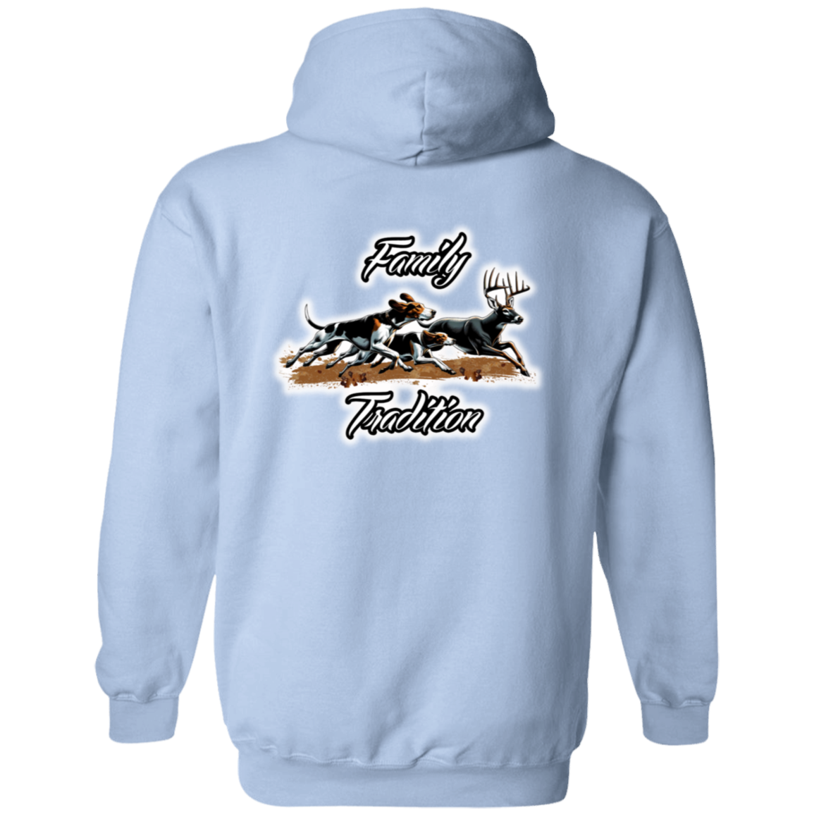 Family Tradition Dogs Chasing Deer Hoodie
