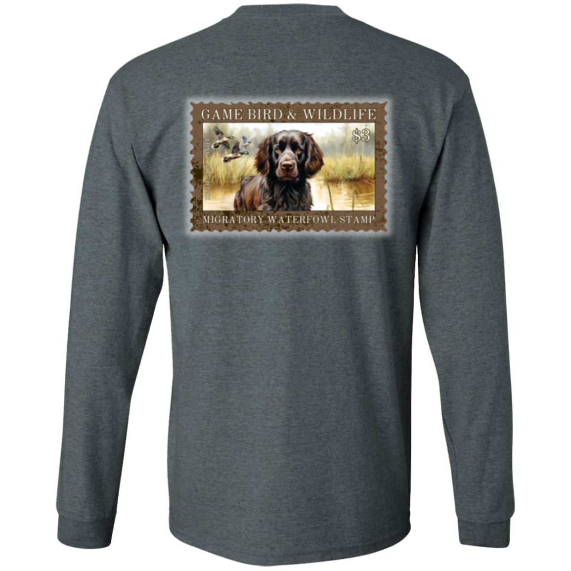 Boykin Spaniel Migratory Waterfowl Stamp Long Sleeve