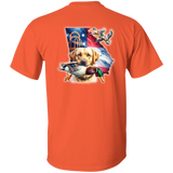 GEORGIA YELLOW LABRADOR RETRIEVER SHORT SLEEVE T-SHIRT