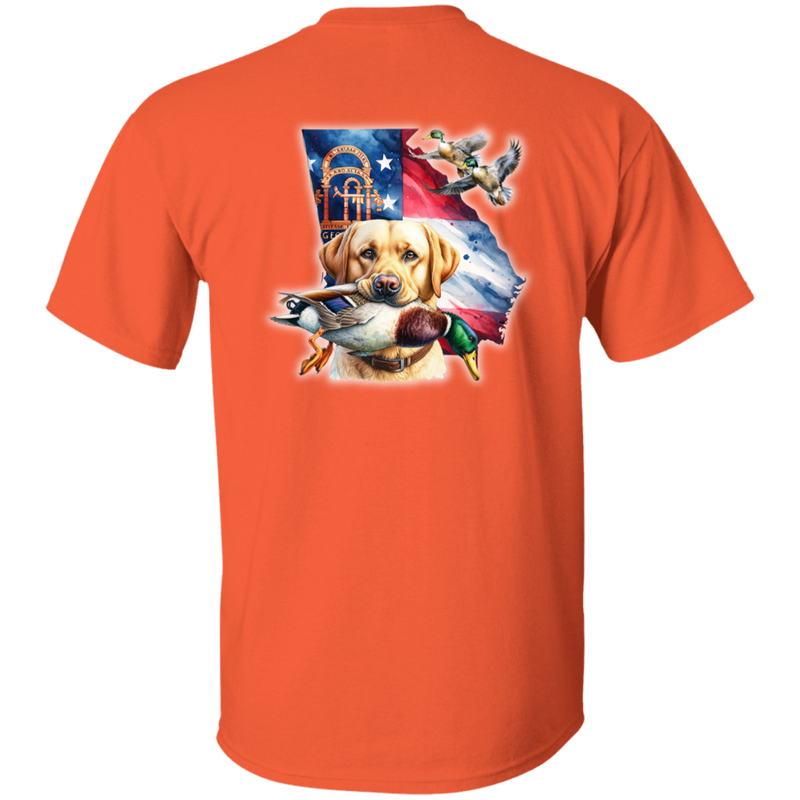 GEORGIA YELLOW LABRADOR RETRIEVER SHORT SLEEVE T-SHIRT