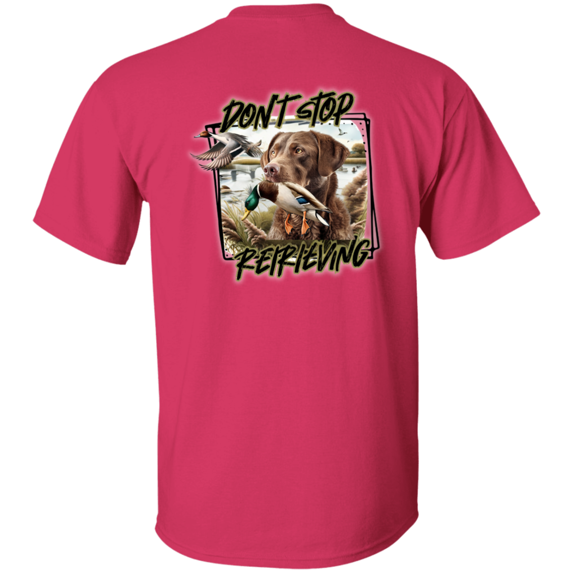 Chesapeake Bay Retriever Don't Stop Retrieving Short Sleeve