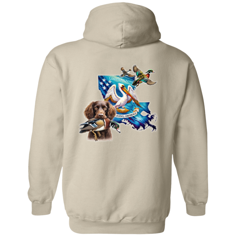 Louisiana State with Boykin Spaniel Hoodie