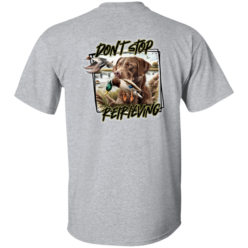 Chesapeake Bay Retriever Don't Stop Retrieving Short Sleeve