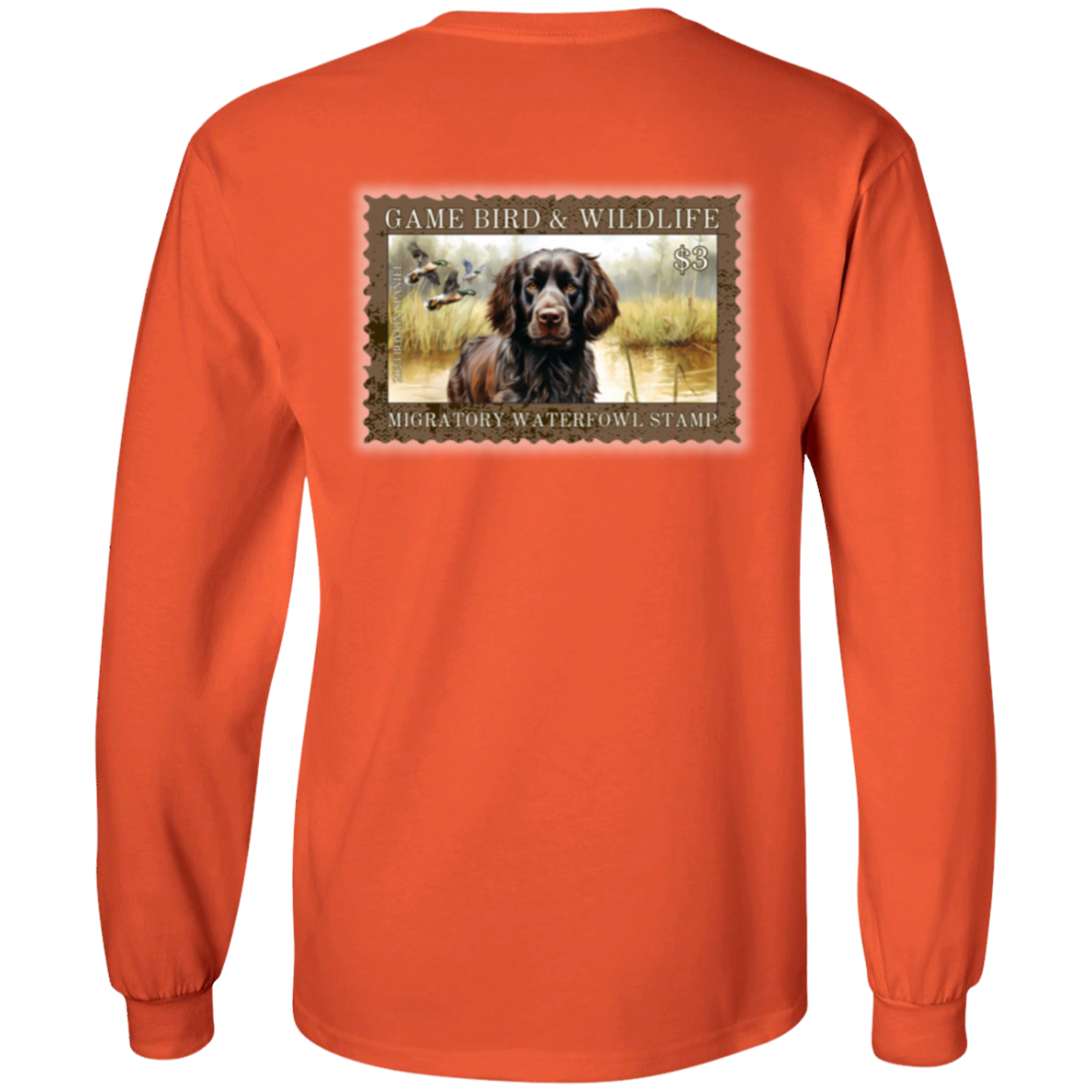 Boykin Spaniel Migratory Waterfowl Stamp Long Sleeve