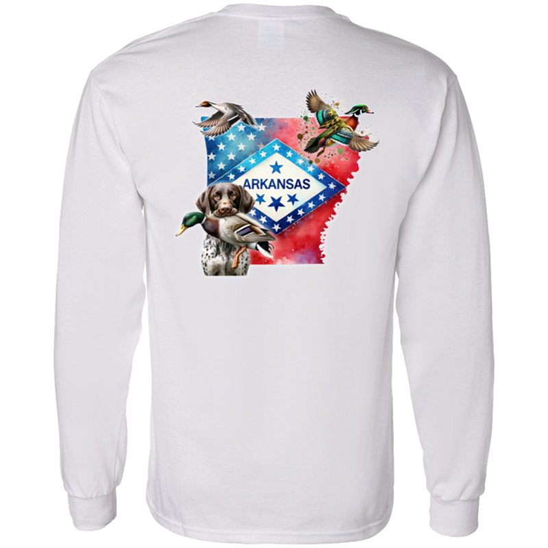 Arkansas State with German Shorthair Pointer Long  Sleeve