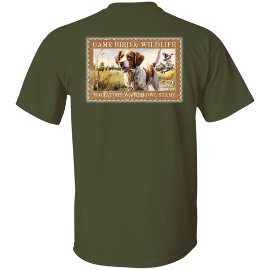 Brittany Spaniel Migratory Waterfowl Stamp Collection Short Sleeve