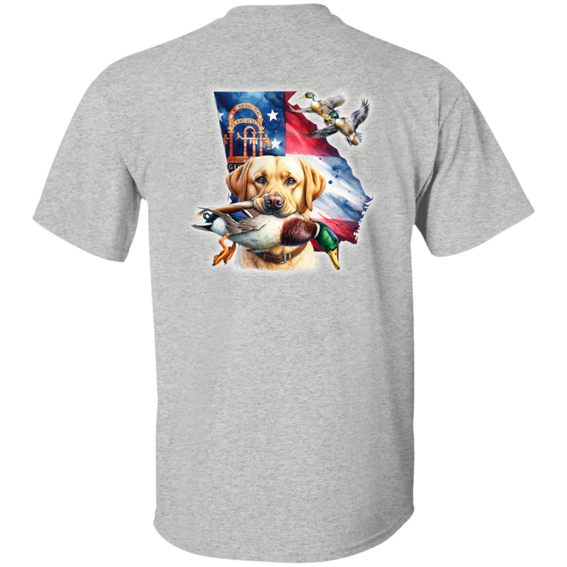 GEORGIA YELLOW LABRADOR RETRIEVER SHORT SLEEVE T-SHIRT