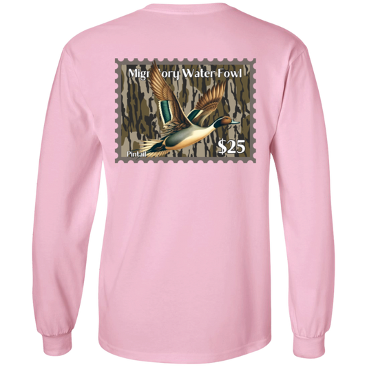 Pintail Migratory Waterfowl Duck Stamp Bottom Land Long Sleeve