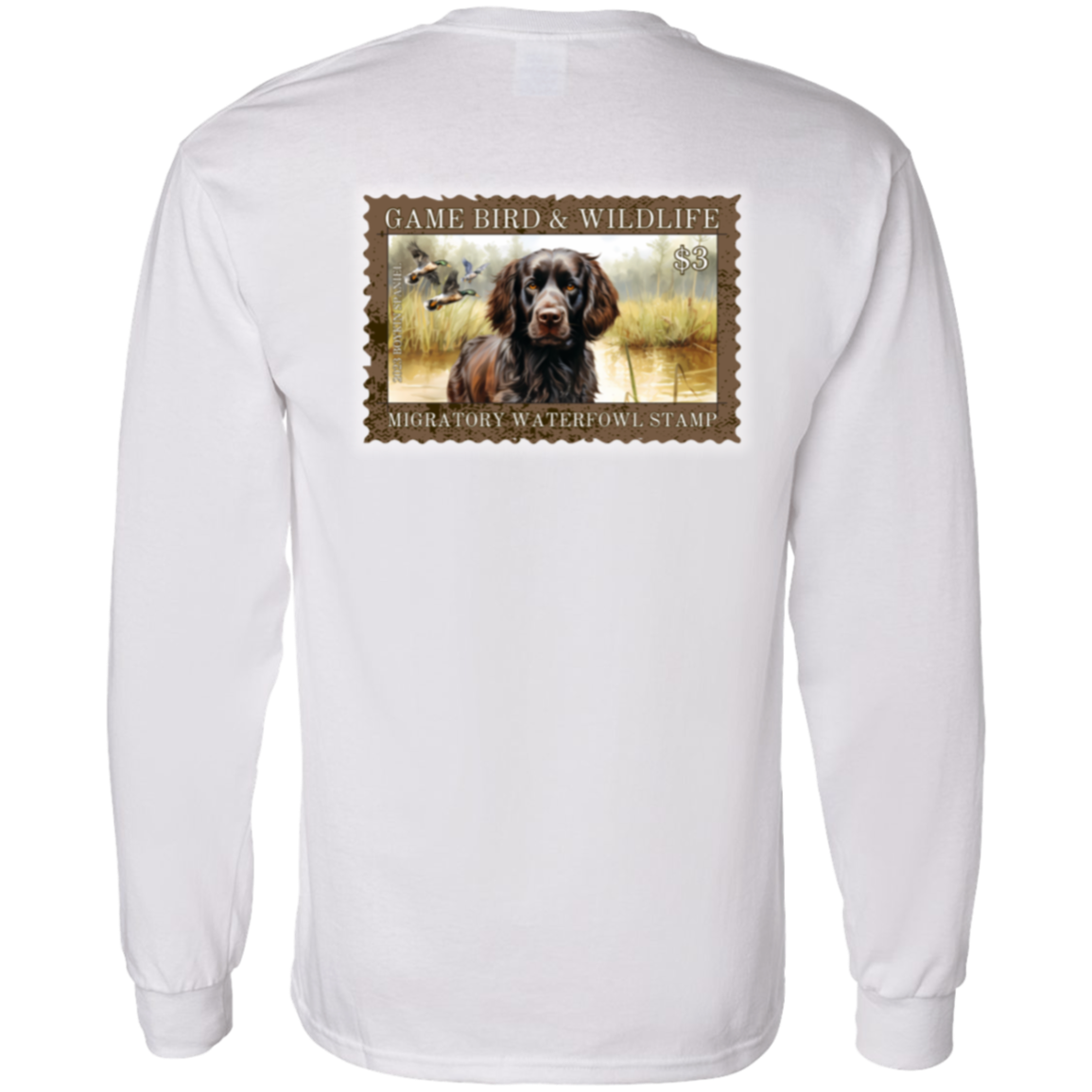 Boykin Spaniel Migratory Waterfowl Stamp Long Sleeve