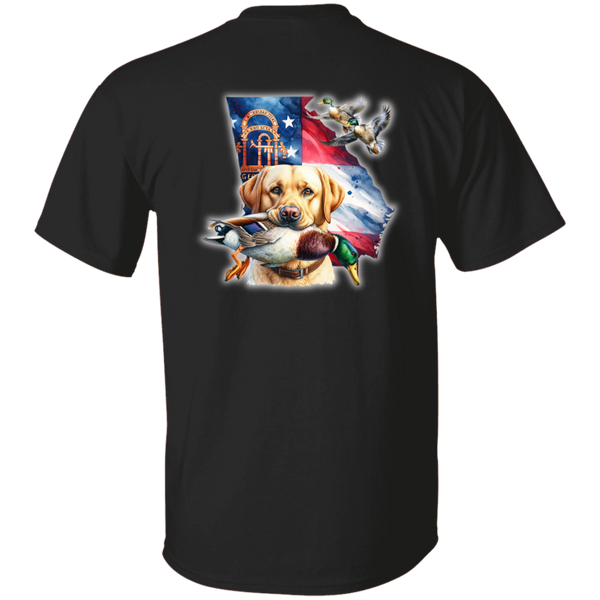 GEORGIA YELLOW LABRADOR RETRIEVER SHORT SLEEVE T-SHIRT