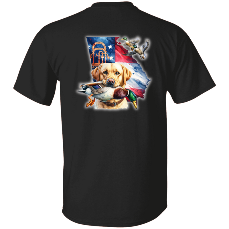 GEORGIA YELLOW LABRADOR RETRIEVER SHORT SLEEVE T-SHIRT