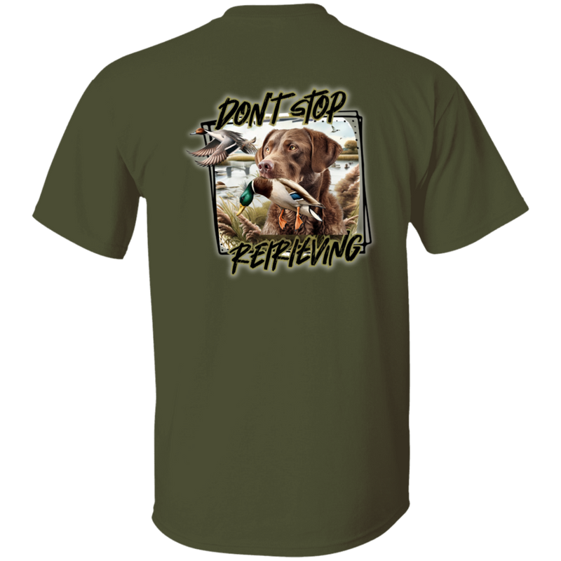 Chesapeake Bay Retriever Don't Stop Retrieving Short Sleeve