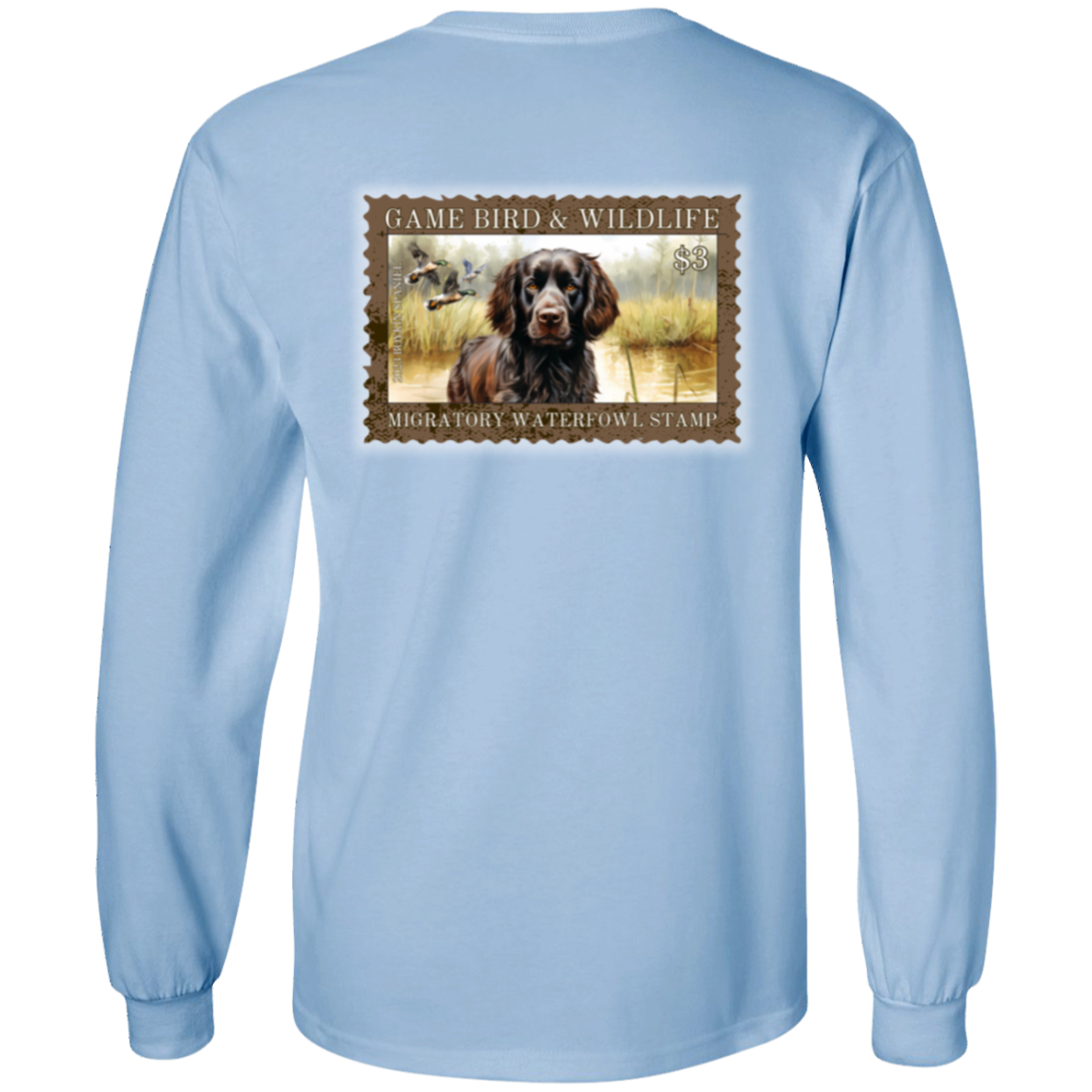 Boykin Spaniel Migratory Waterfowl Stamp Long Sleeve