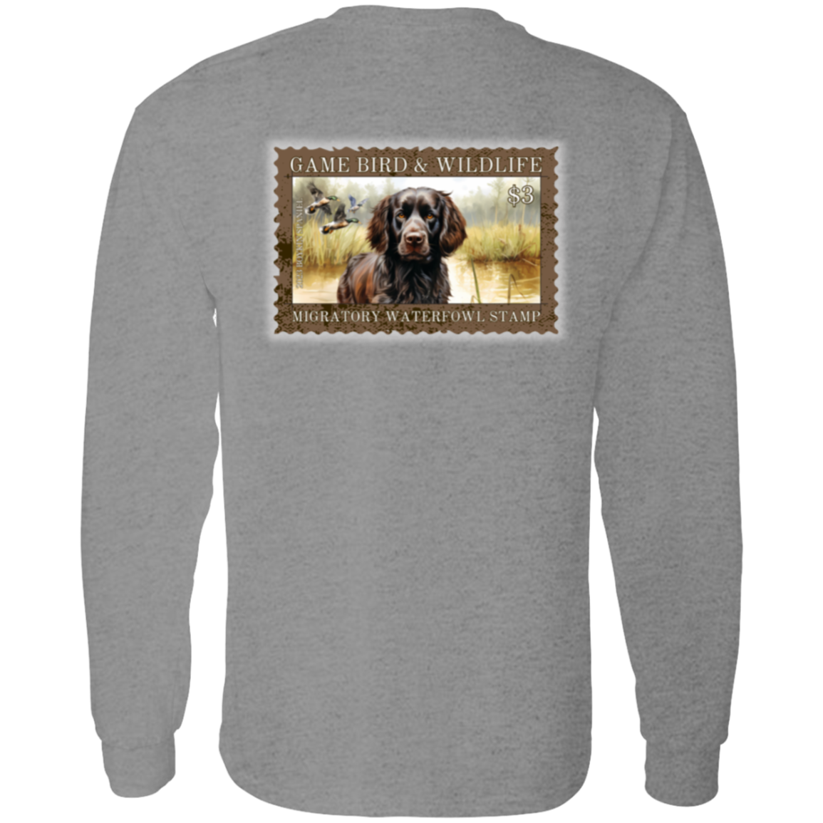 Boykin Spaniel Migratory Waterfowl Stamp Long Sleeve