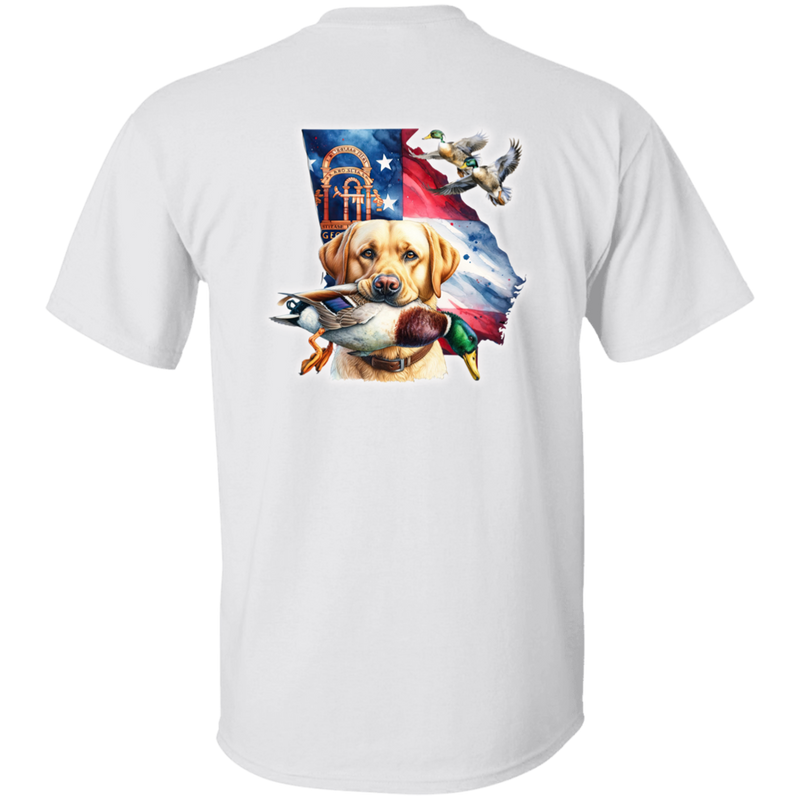 GEORGIA YELLOW LABRADOR RETRIEVER SHORT SLEEVE T-SHIRT