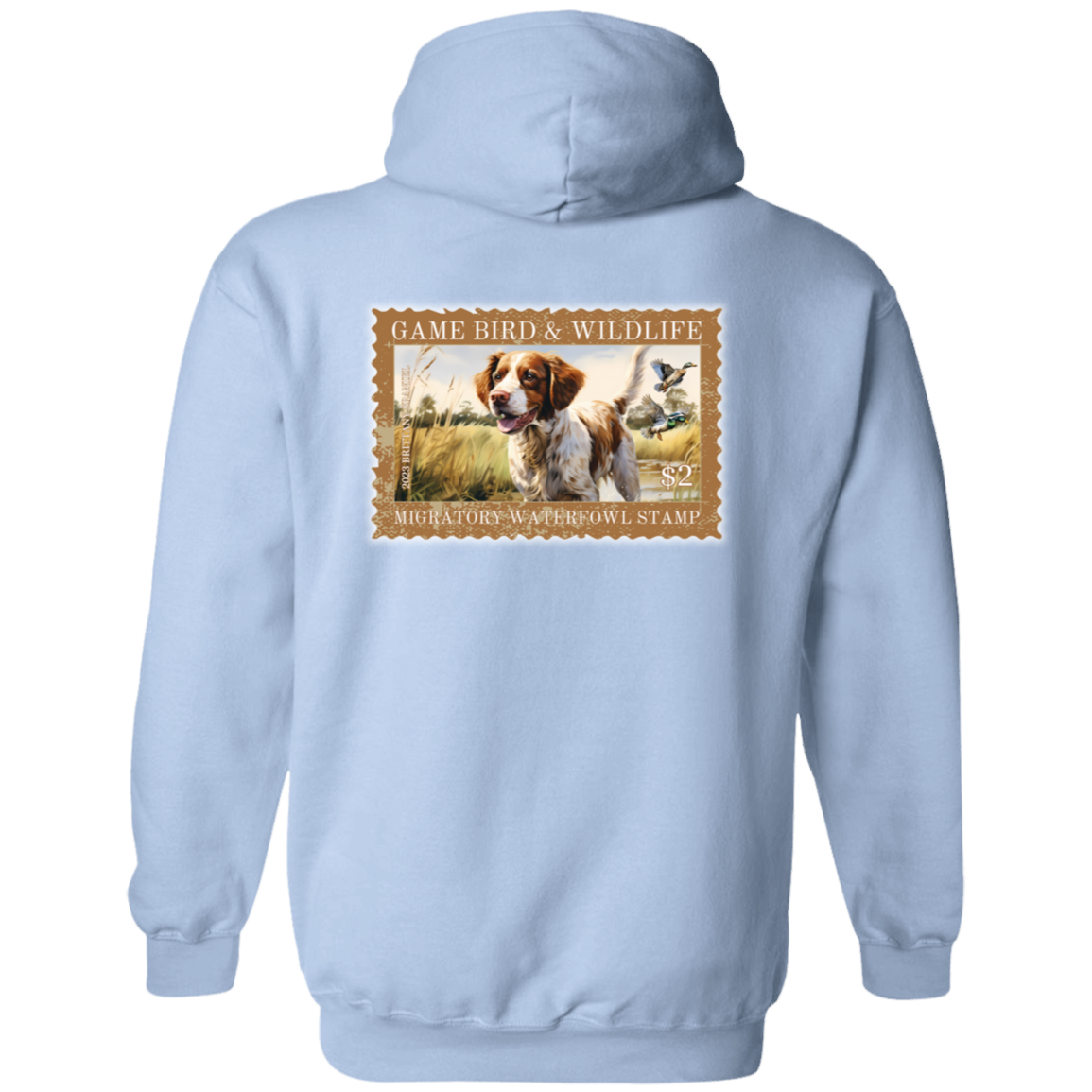 Brittany Spaniel Migratory Waterfowl Stamp Collection Hoodie