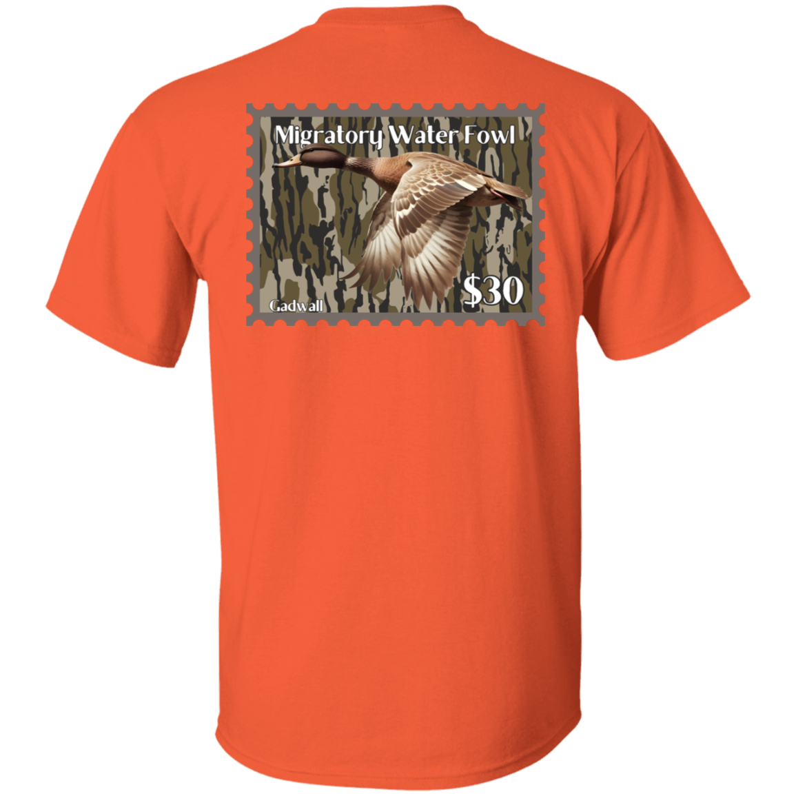 Gadwall Migratory Waterfowl Duck Stamp Bottom Land Short Sleeve